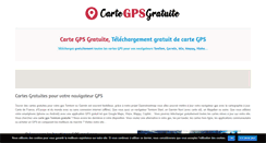 Desktop Screenshot of carte-gps-gratuite.com