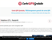 Tablet Screenshot of carte-gps-gratuite.com
